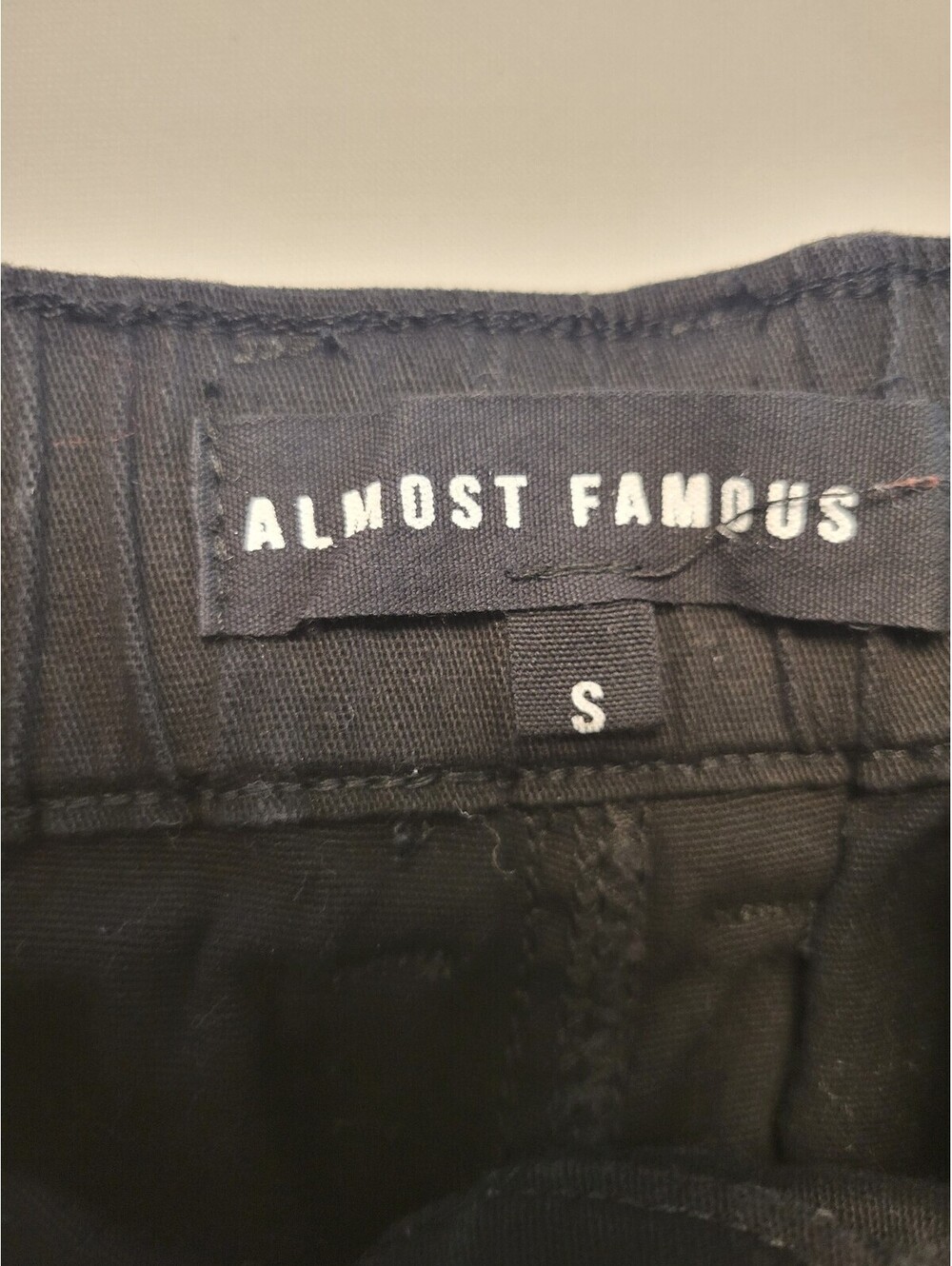 Almost Famous Black Jogger Pants Size S